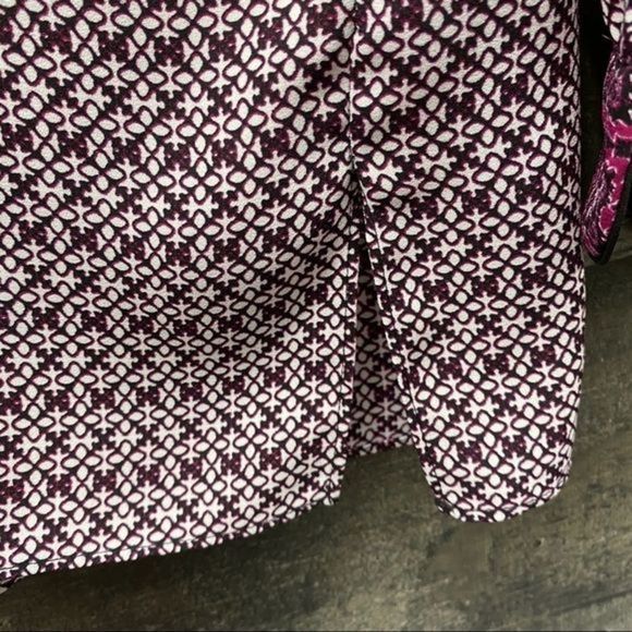 NYDJ Scarf Print Split Neck Blouse - Picture 7 of 13